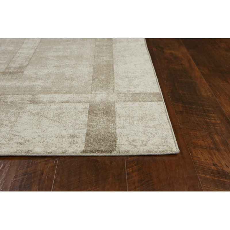 Libby Langdon Winston Geometric Cream/Ivory/Taupe Area Rug & Reviews
